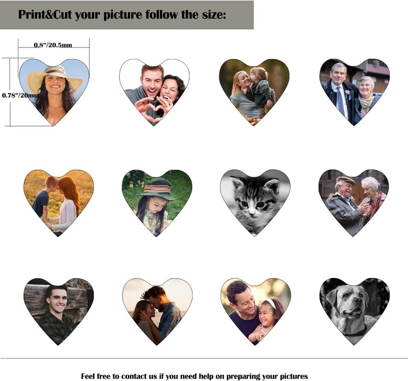 PHOCKSIN Silver Heart Locket Keychains for Women Gold Photo Locket Key chain that Hold Pictures New Years Gifts for Women - Image 3
